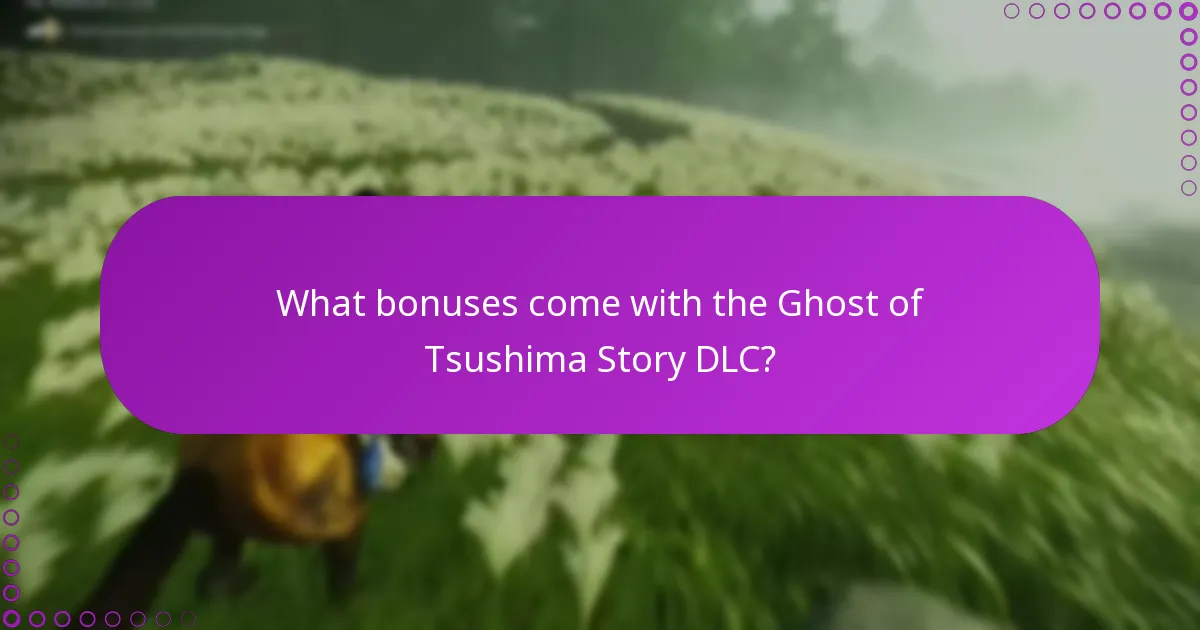 What updates are available for the Ghost of Tsushima Story DLC?